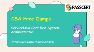 ServiceNow Certified System Administrator CSA Exam Dumps