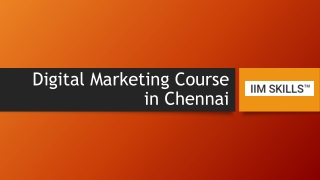 Digital Marketing Course in Chennai_IIM Skills