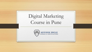 Digital Marketing Course in Pune_Advisor Uncle