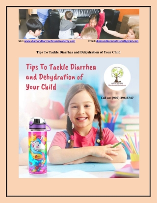 Tips To Tackle Diarrhea and Dehydration of Your Child