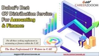 Dubai’s Best CV Distribution Service for Accounting & Finance
