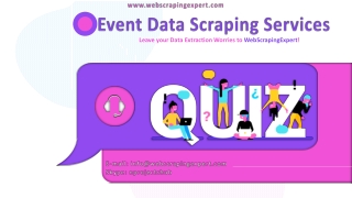 Event Data Scraping Services