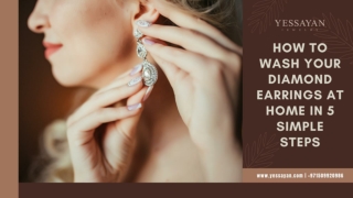How To Wash Your Diamond Earrings At Home In 5 Simple Steps _ Diamond Earrings Online