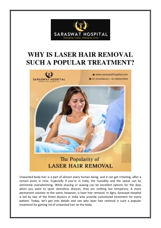 Why Is Laser Hair Removal Such a Popular Treatment?