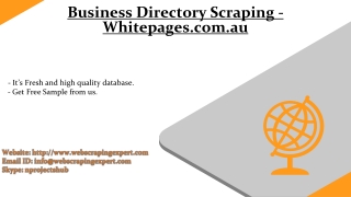 Business Directory Scraping - Whitepages.com.au