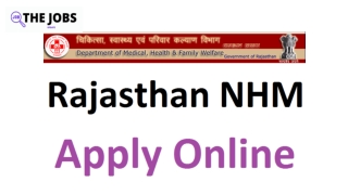 NHM Rajasthan ANM Recruitment for 2021