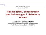 Plasma 25OHD concentration and incident type 2 diabetes in women