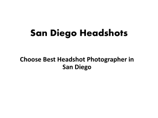 San Diego Headshots