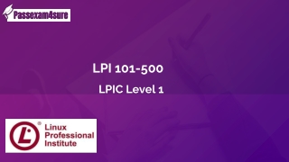 LPI 101-500 Dumps Instant Success in 101-500 Exam | PassExam4Sure