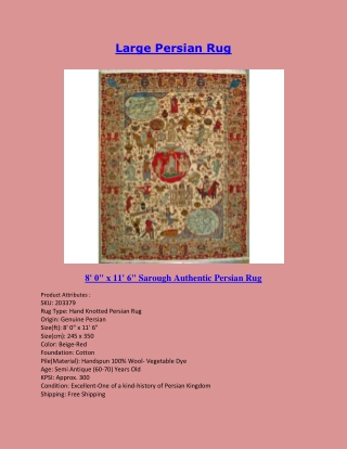 large persian rug