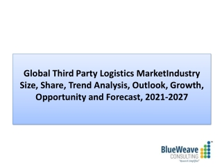 Third Party Logistics Market Growth Analysis 2021