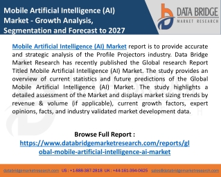 Global Mobile Artificial Intelligence (AI) Market