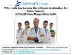 Why India has become the ultimate destination for Spine Sur