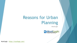 Reasons for Urban Planning