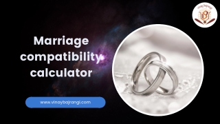 Marriage Compatibility Calculator - Kundli Matching - Horoscope Matching