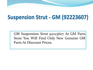 Suspension Strut - GM (92223607)