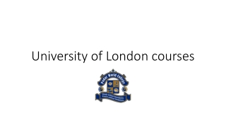 University of London courses