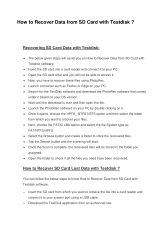 How to Recover Data from SD Card with Testdisk-converted