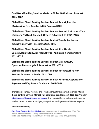 Cord Blood Banking Services Market - Global Outlook and Forecast 2021-2027-converted (1)