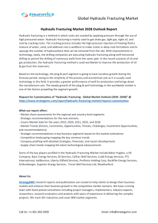 Hydraulic Fracturing Market Forecasts to 2028