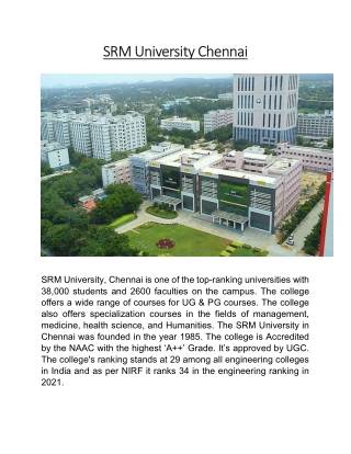 SRM University Chennai