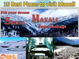 10 Best Places To Visit Manali