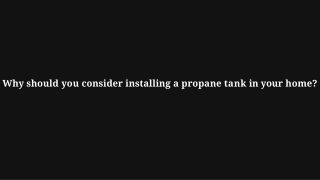Propane tank installation in Miami