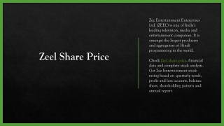 zeel-share-price