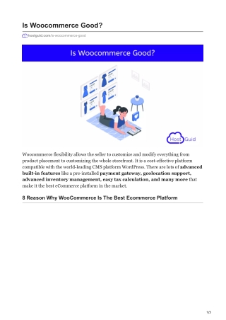 Is Woocommerce Good