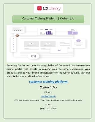 Customer Training Platform | Cxcherry.io