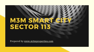 M3M Smart City Sector 113 Gurgaon