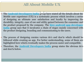 android developers india