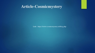 Article-CosmicmysteryPPT