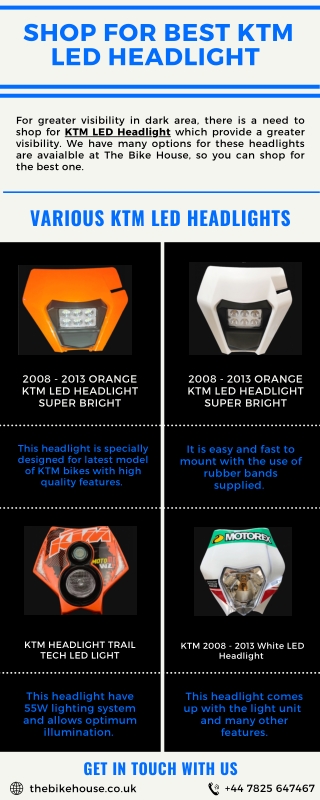 Shop For Best KTM LED Headlight