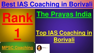 Best IAS Coaching in Borivali