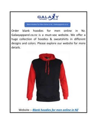 Blank Hoodies For Men Online In Nz  Galaxyapparel.co.nz