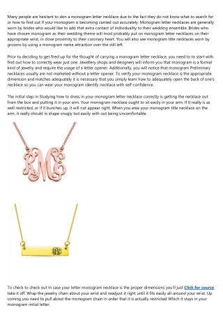 10 Fundamentals About monogram initial necklace You Didn't Learn in School