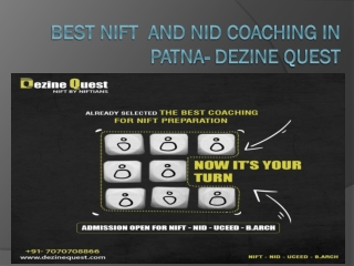 Top NIFT And NID  Coaching in Patna