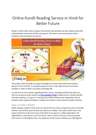 Online Kundli Reading Service in Hindi for Better Future-converted