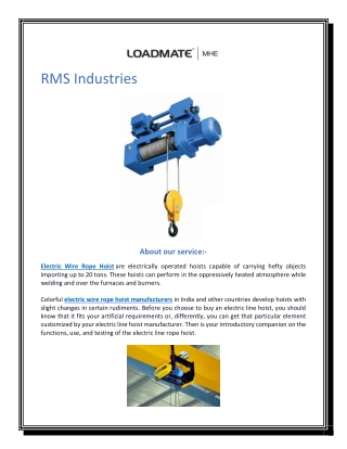 Material Handling Equipment India | Loadmate.in