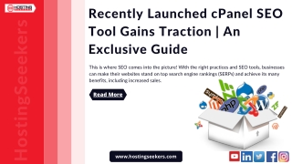Recently Launched cPanel SEO Tool Gains Traction  An Exclusive Guide