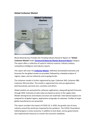 Global Carbomer Market