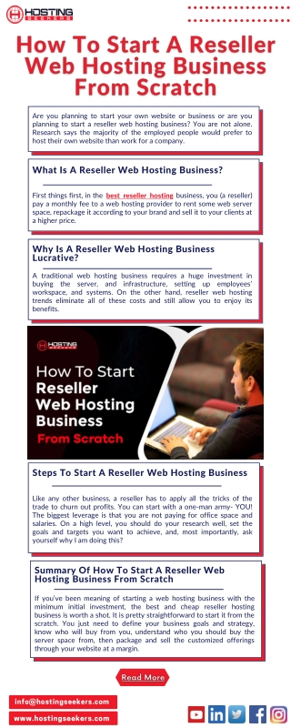 How To Start A Reseller Web Hosting Business From Scratch