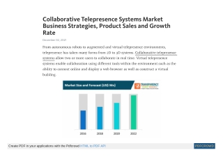 Collaborative Telepresence Systems Market Insights by 2027