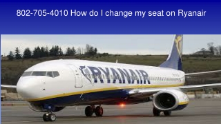 How do I change my seat on Ryanair