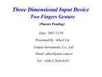 Three Dimensional Input Device
