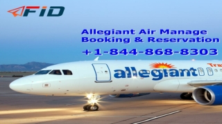 Allegiant Air Manage Booking & Reservation