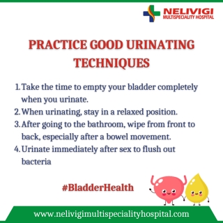 Practice Good Urinating Techniques - Urologists in Bangalore - Nelivigi Urology