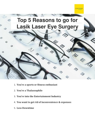 Top 5 Reasons to go for Lasik Laser Eye Surgery