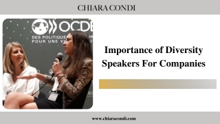 Importance of Diversity Speakers For Companies